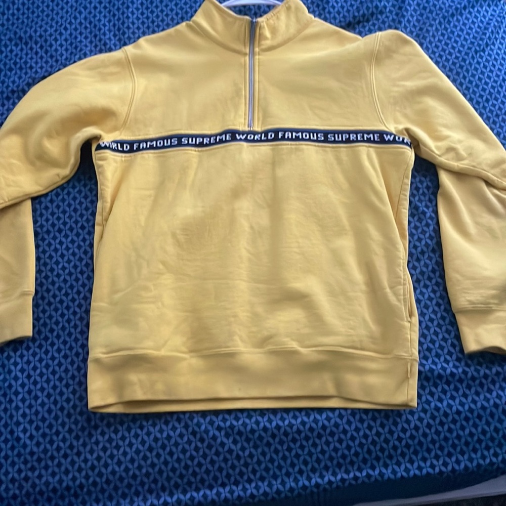 Supreme “World Famous” Half Zip Sweater FW16